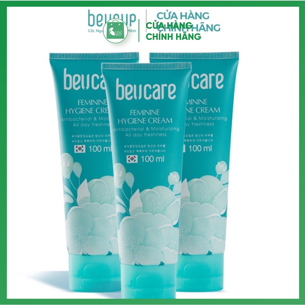 Combo 3 chai dung dịch vệ sinh phụ nữ BeUcare 100ml hương bạc hà, làm sạch dịu nhẹ