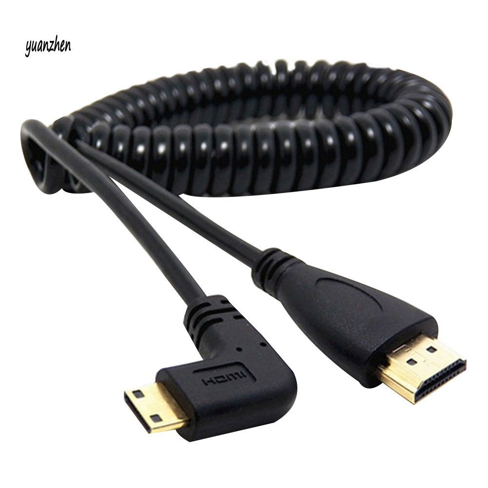 Dây cáp chuyển đổi Mini HDMI sang HDMI góc phải 90 độ chuyên dụng cho SLR PC
