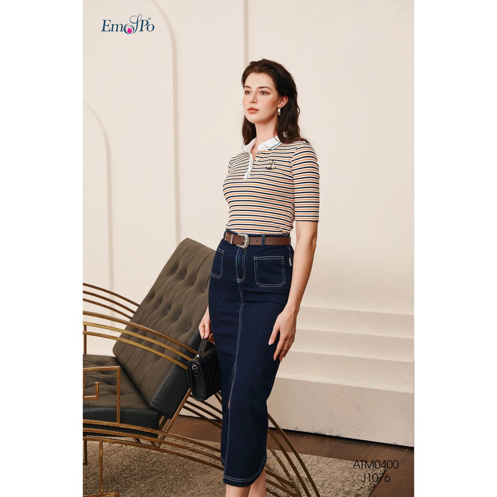 Juyp ôm , xẻ trước, 2 túi trước Emspo J1076