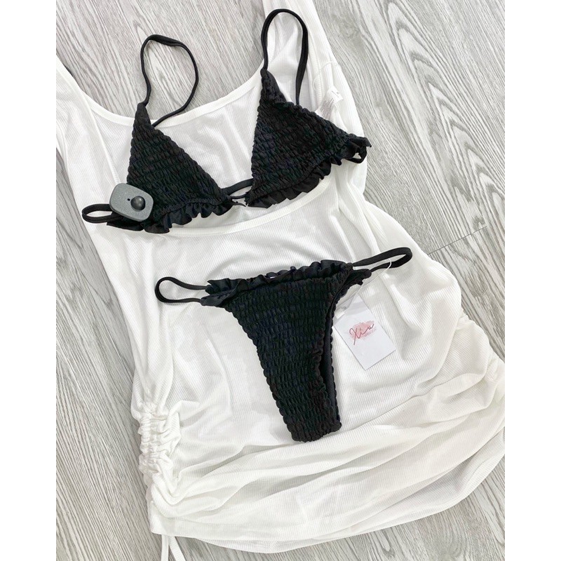 Bikini 2 mảnh nhún bèo (ảnh thật)