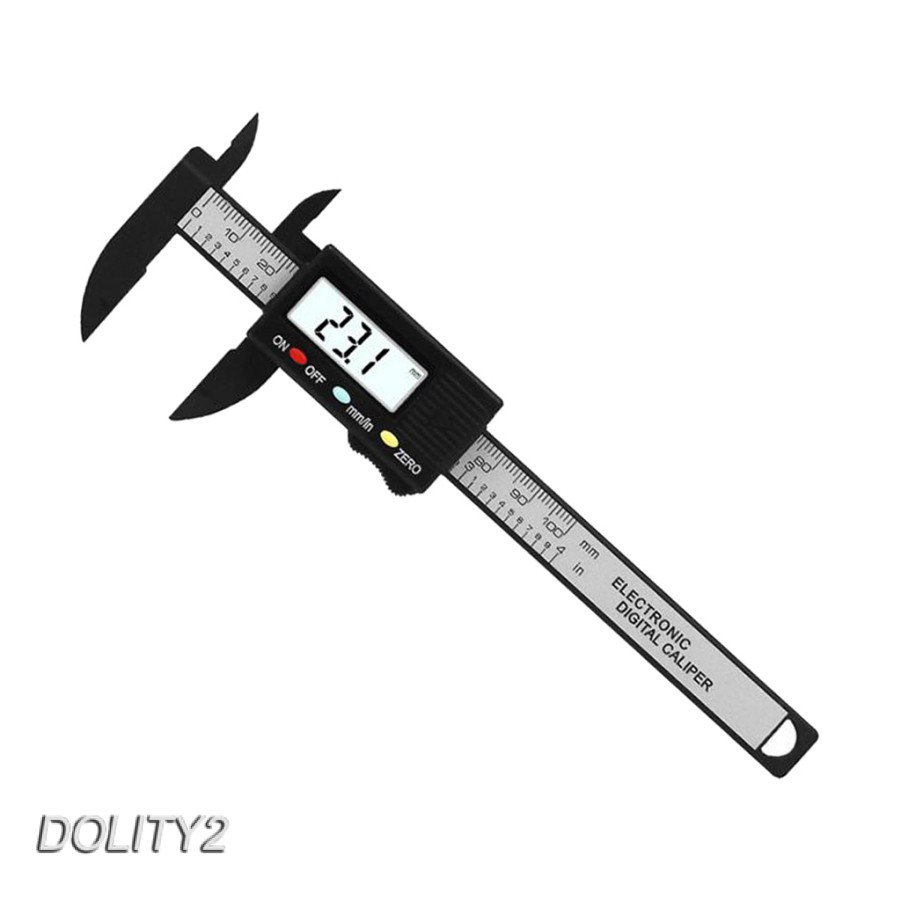 Thước Cặp Điện Tử Mini 4 inch Bằng Sợi Carbon mm / inch Dolity2