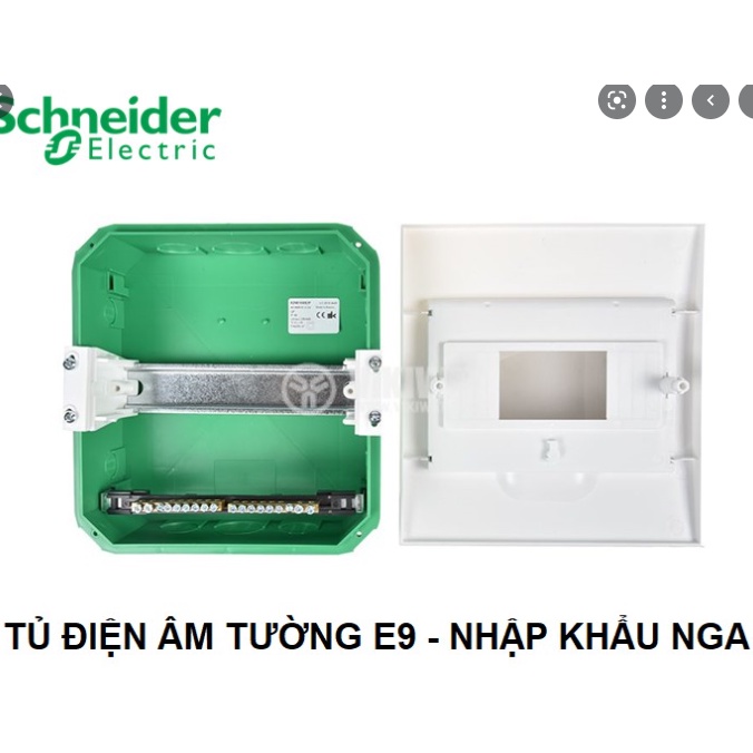 Tủ điện nhựa âm tường E9 Schneider từ 4 module - 36 module nhập khẩu từ Nga