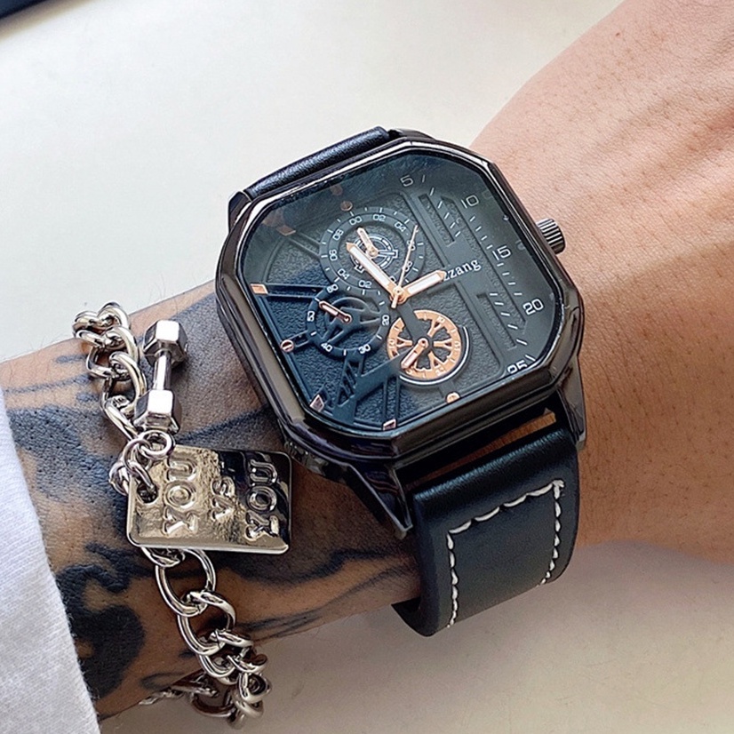 Đồng Hồ Nam Dây Da Thời Trang Hàn Quốc