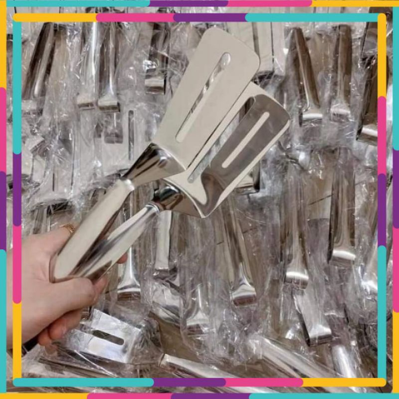 Kẹp thức ăn inox Lật đồ rán nóng