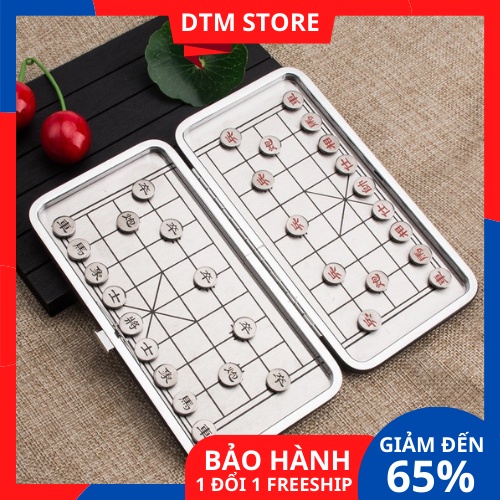 Bộ cờ tướng nam châm mini 2 mặt thiết kế nhỏ gọn bỏ túi - Bàn cờ tướng mini - DTM Store