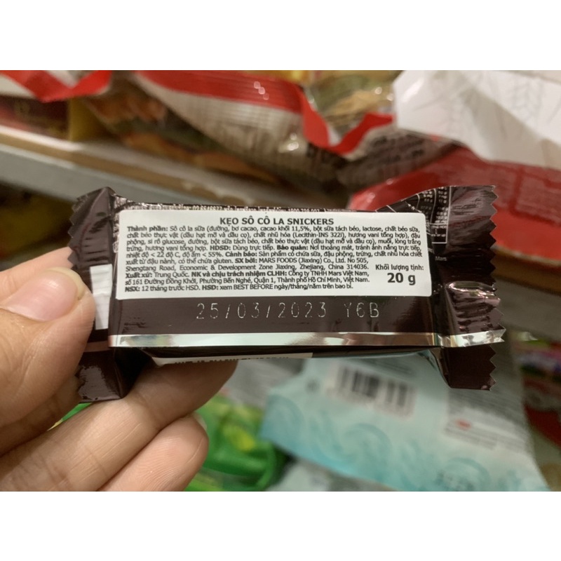 Kẹo sô cô la Snickers 20g