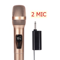 Mẫu Mới Micro karaoke không dây cao cấp boss  v68  tích hợp màn hình led chuyên nghiệp  pin sạc  ko  lo hết pin
