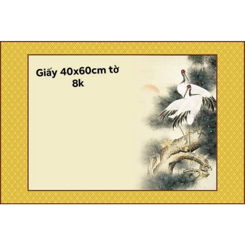 Bán lẻ Giấy mỹ thuật viết thư pháp 40x60cm tờ 8k Có 6 mẫu như hình ah