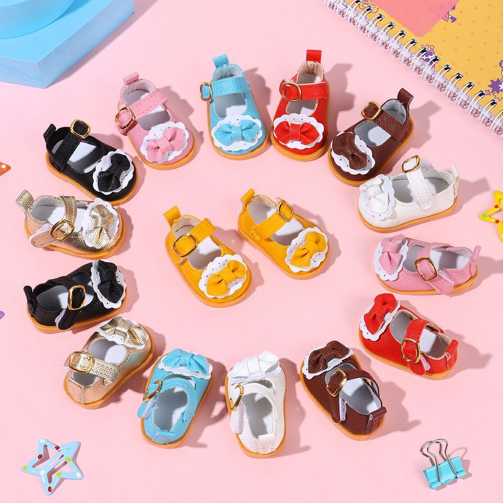 Giày Búp Bê Da Handmade Đính Nơ Xinh Xắn Cho Bé Gái