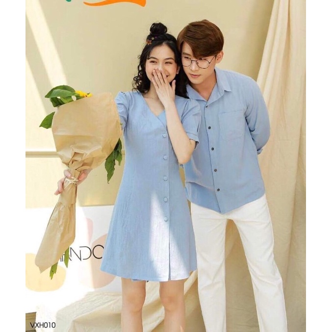 Áo váy đôi, đồ đôi nam nữ chụp ảnh, dự tiệc, dạo phố xinh đẹp, dịu dàng, nữ tính