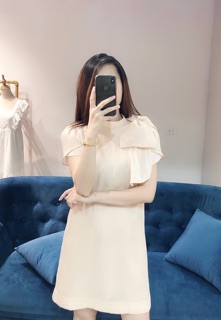 Đầm nơ đính đá