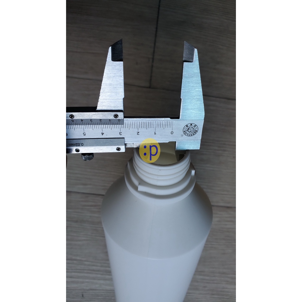 Chai Nhựa HDPE dầy Trắng, Nắp Vặn 1000ml 1 lít