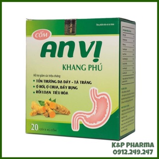 ✅ Cốm An vị Khang Phú - Hộp 20 gói | Hỗ trợ các triệu chứng tổn thương dạ dày, tá tràng,ợ hơi,đầy bụng,rối loạn tiêu hoá