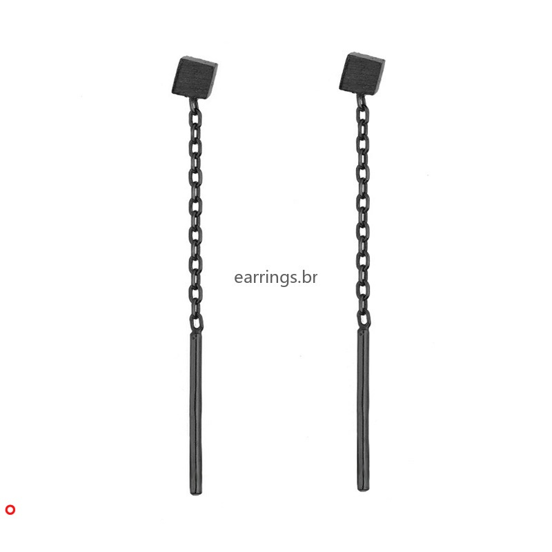 Khuyên tai hình khối lập phương nhỏ tối giản sáng tạo thời trang cho nữ