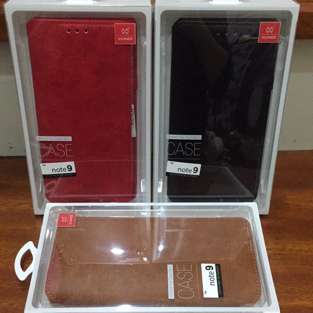 Bao da xịn note 9(3 màu như hình)