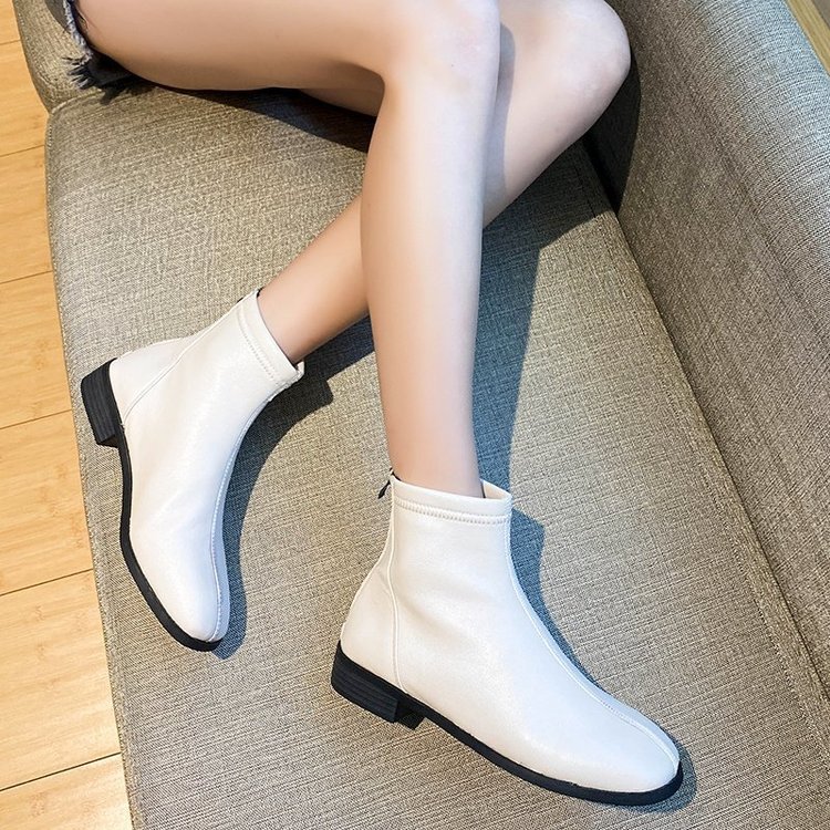 Giày Boot Đế Dày Cổ Thấp Phong Cách Hàn Quốc Trẻ Trung Dành Cho Nữ | BigBuy360 - bigbuy360.vn