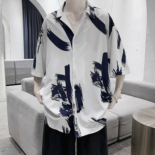 (A138) Áo sơ mi họa tiết basic 3 màu style Hàn Quốc