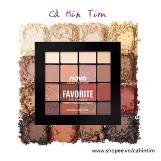 Bảng phấn màu mắt 16 ô NOVO SILKY TEXTURE FAVORITE Novo Sunset Eyeshadow NO5233