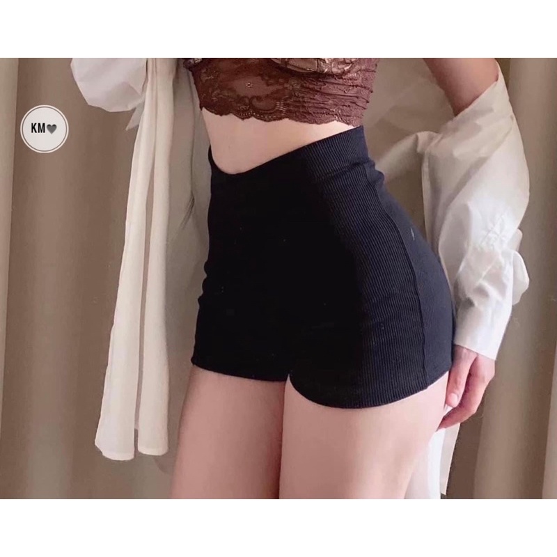 Quần legging sooc H.M mẫu 2022 cao cấp có túi zip - HM LEGGING