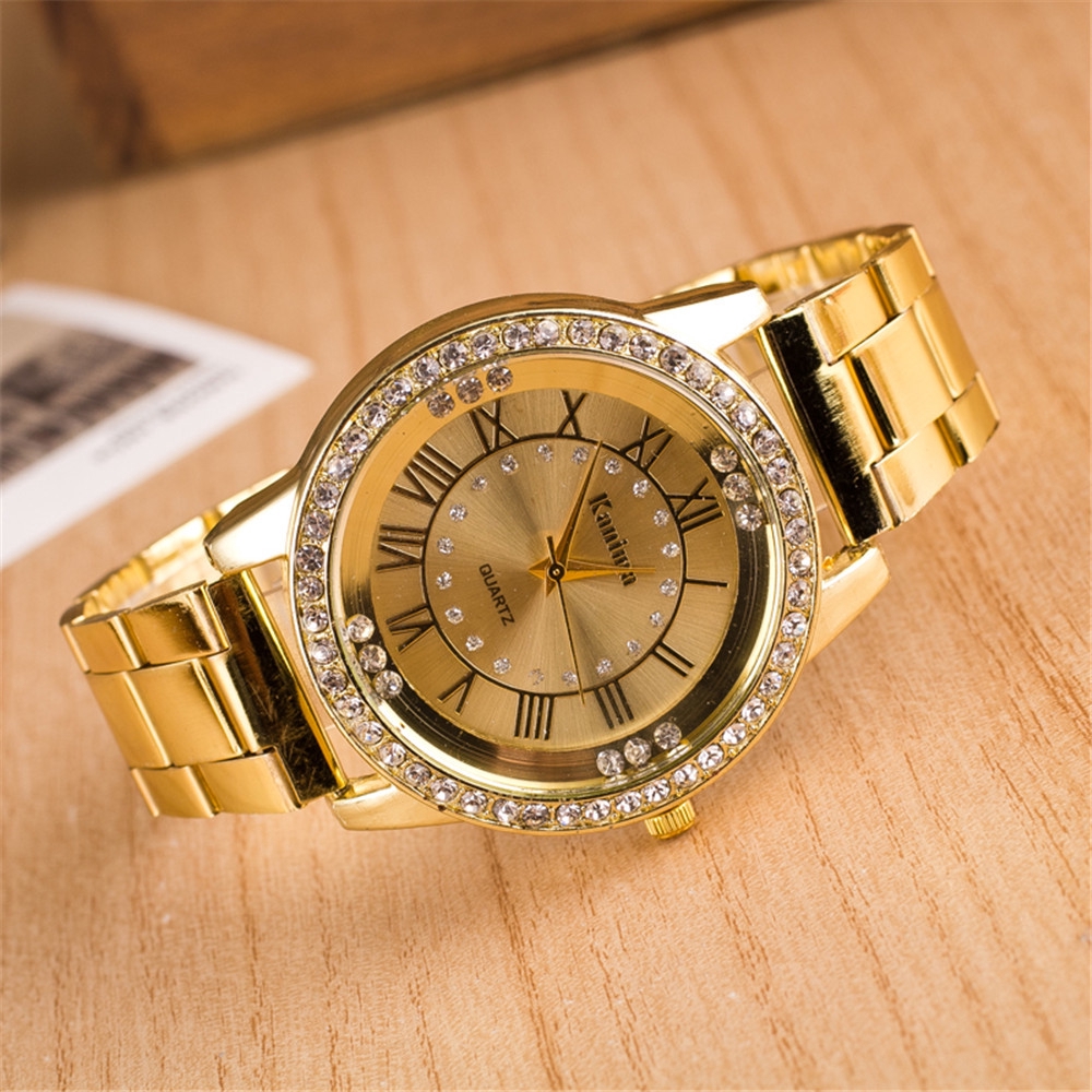 Diamond Ladies Wrist Watch Jam Tangan Fashion Cao CẤp Thạch Anh Hàn Quốc Digital Watches điện Tử Couple
