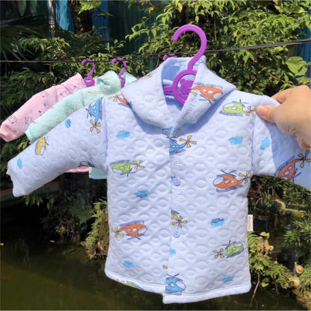 [NHẬP KIDTET hoàn 15% xu đơn 150k] Áo Khoác trần bông có mũ mềm nhẹ cho bé