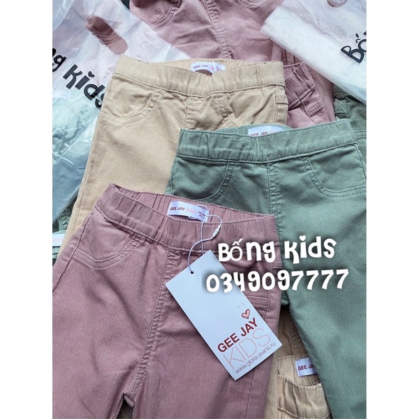Quần Tregging Nhung Tăm Bé Gái Basic GJ