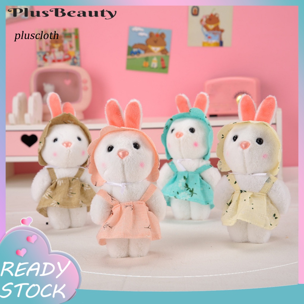 Móc Khóa Hình Thỏ Nhồi Bông Dễ Thương