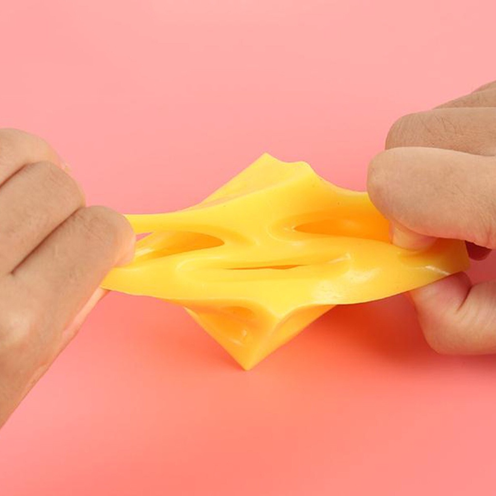 Đồ chơi bóp dẻo hình chú chuột và phô mai vui nhộn giải tỏa căng thẳng