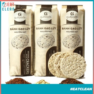 Bánh gạo lứt ăn kiêng GUfoods - Các vị Yến mạch, Huyết rồng, Tím than, Mix 3 vị, Hạt chia, Hạt quinoa, Đường ăn kiêng