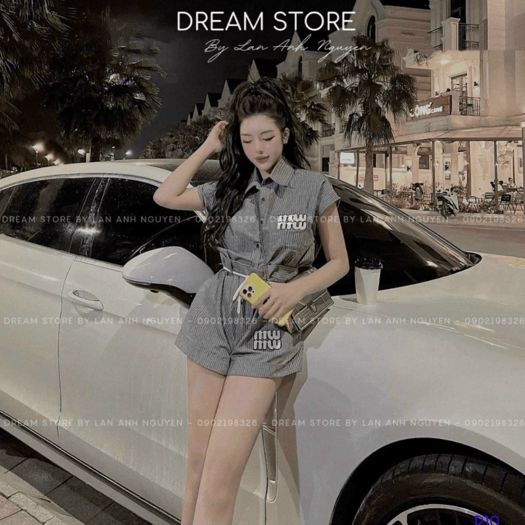 SALE TO SÉT BỘ THUN GÂN ÁO TAY NGẮN CỔ SƠ MI PHỐI QUẦN SHORT SEXY MẪU Y HÌNH UP