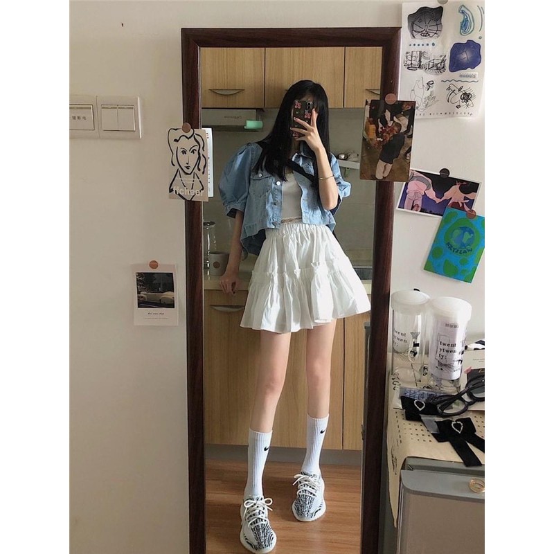 🌿 CHÂN VÁY NGẮN DỄ THƯƠNG 💚 SHORT SKIRT SIÊU ĐẸP 💕 | BigBuy360 - bigbuy360.vn