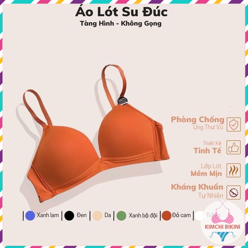Áo ngực nữ đúc su đệm mỏng mút dày cao cấp KIMCHIBIKINI bra thái quả ngang không gọng nâng ngực̉ gợi cảm sexy AL026
