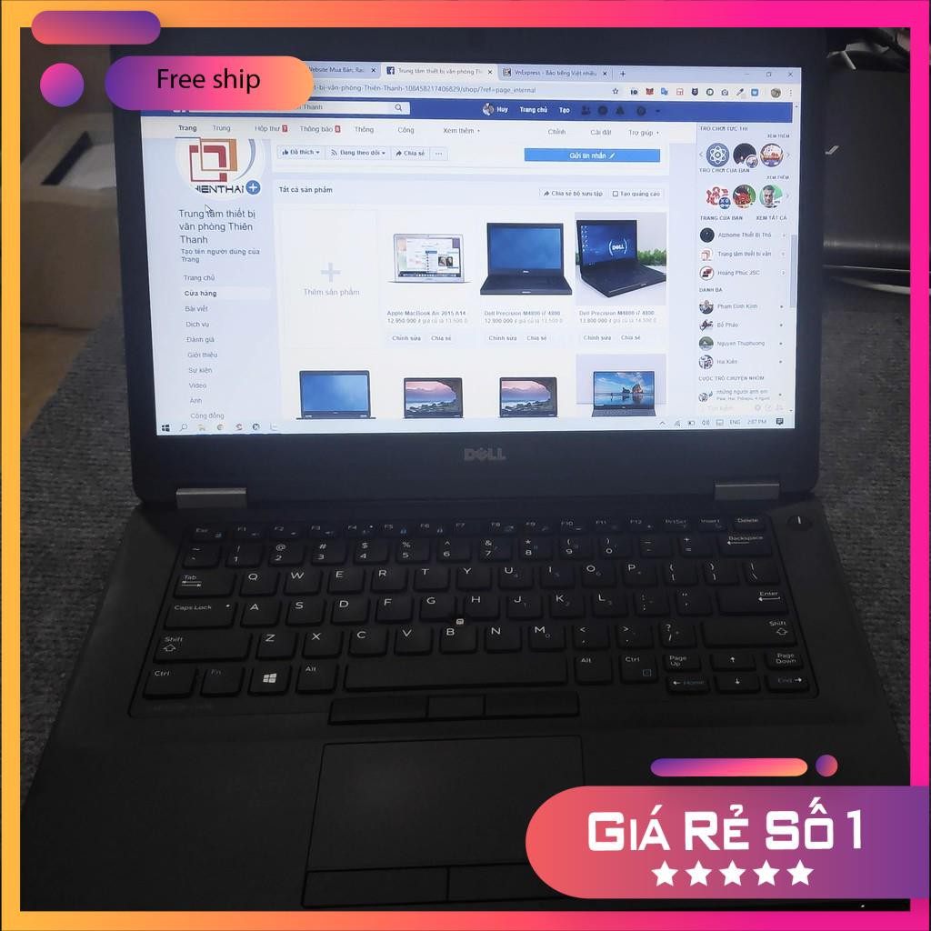 [SKYW25 - GIẢM 250K] Laptop Dell Latitude E5470/ i5*6300U/ RAM 8G/ SSD 256GB