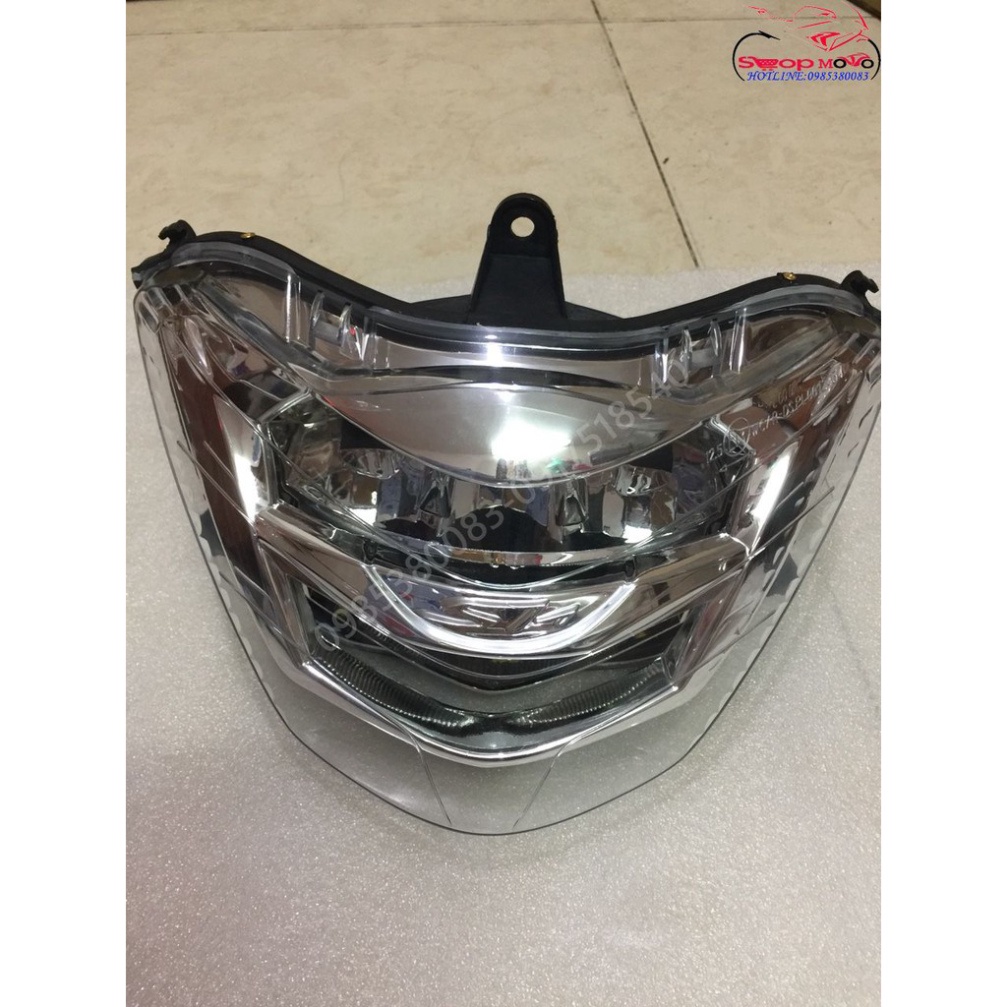 Đèn Pha led 2 tầng version 2017 cho SH Ý 2010 (hoặc cho 2012-2016 lên đầu sh ý). Ảnh thật Sp