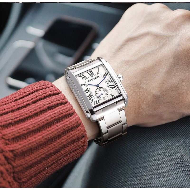 Đồng Hồ Đeo Tay CHENXI Chống Thấm Nước Bằng Thép Không Gỉ Sang Trọng Cho Nam