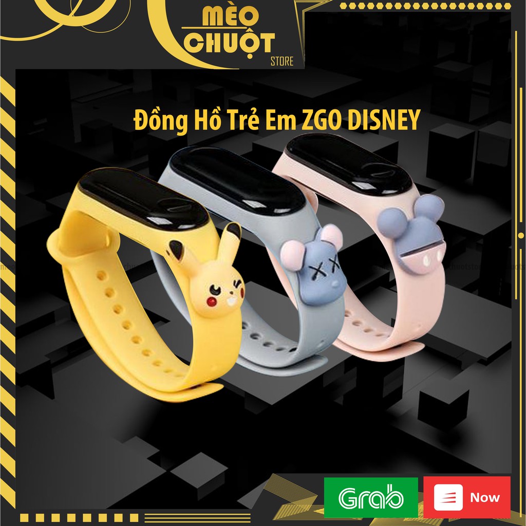 Đồng Hồ Trẻ Em Silicon ZGO DISNEY, Đồng Hồ Điện Tử Thông Minh Cho Bé