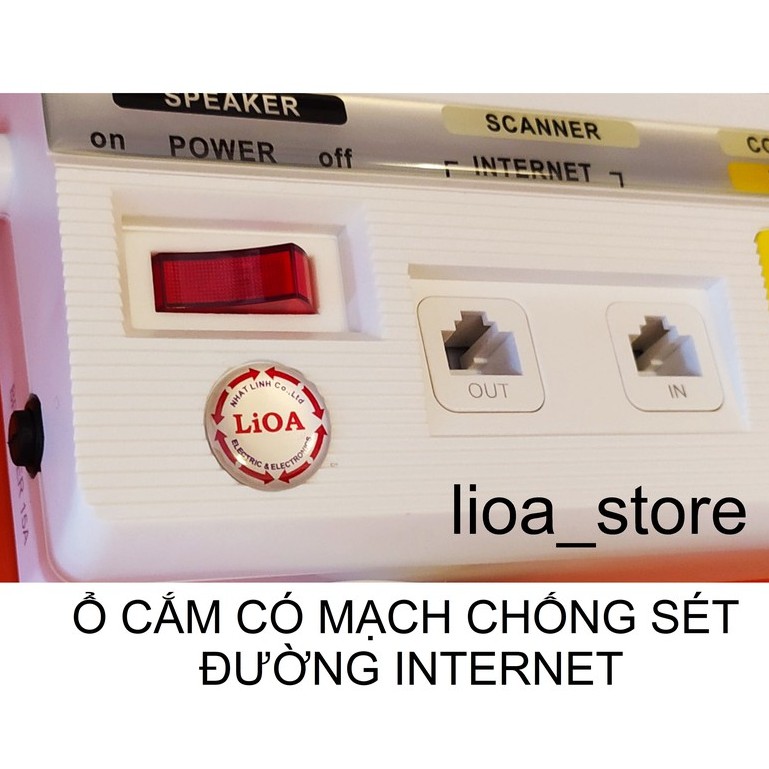 Ổ CẮM LiOA 10 ĐA NĂNG CÓ MẠCH CHỐNG SÉT ĐƯỜNG THÔNG TIN VÀ DÂY TIẾP ĐẤT.