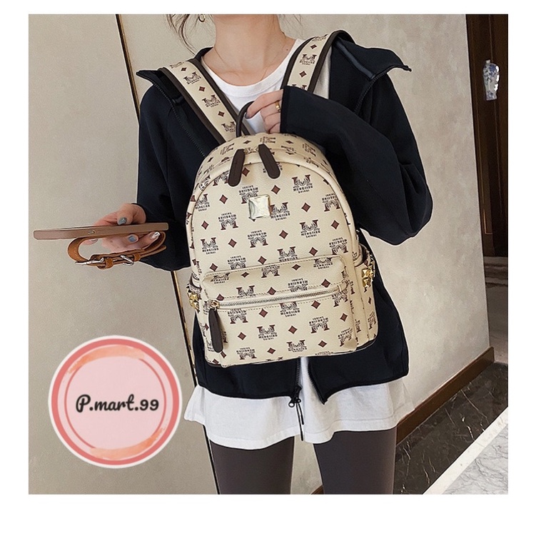 Balo da MENGJIAO chính hãng đi học, du lịch vừa A4 32cm