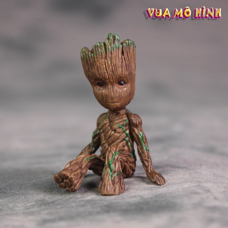 Mô hình Marvel- Mô hình I AM GROOT siêu dễ thương trang trí xe oto, phòng riêng, chiều cao 5cm