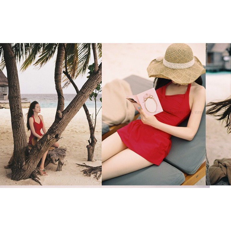 Đồ Bơi Tôn Dáng Dịu Dàng Nữ Tính (Đỏ) (bikini đồ bơi áo tắm), có size tới 70Kg | BigBuy360 - bigbuy360.vn