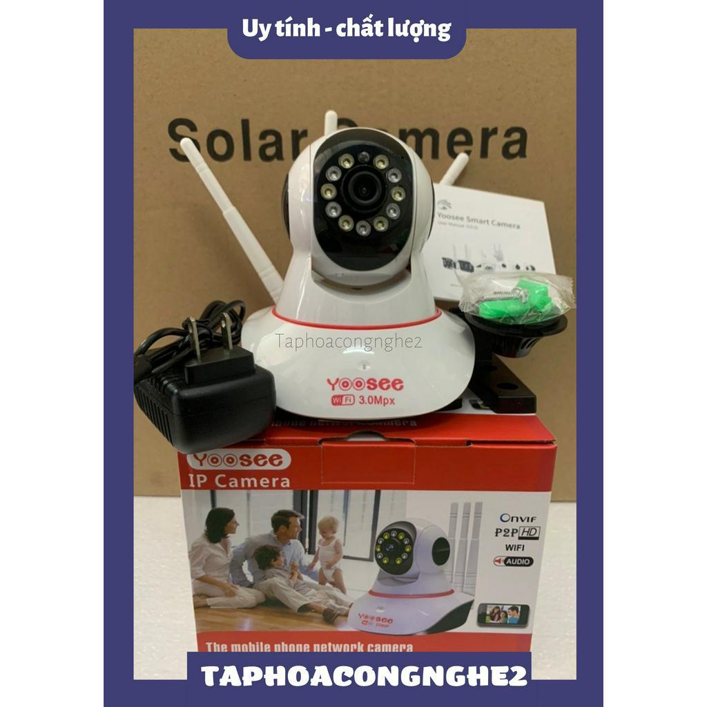 Camera wifi app yoosee quan sát trong nhà 3 râu xoay 360 độ KO LAN & CÓ LAN- đàm thoại 2 chiều