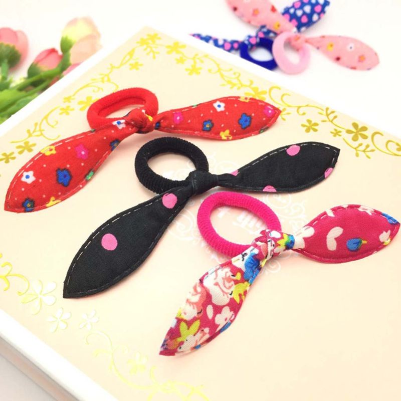 Dây Cột Tóc Đính Nơ Phong Cách Giáng Sinh Xinh Xắn