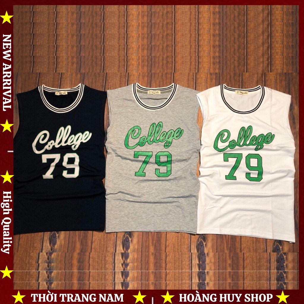 Áo Tank Top Nam H&H-ATBL5 In 79 T-Shirt thiết kế đơn giản mà siêu đẹp