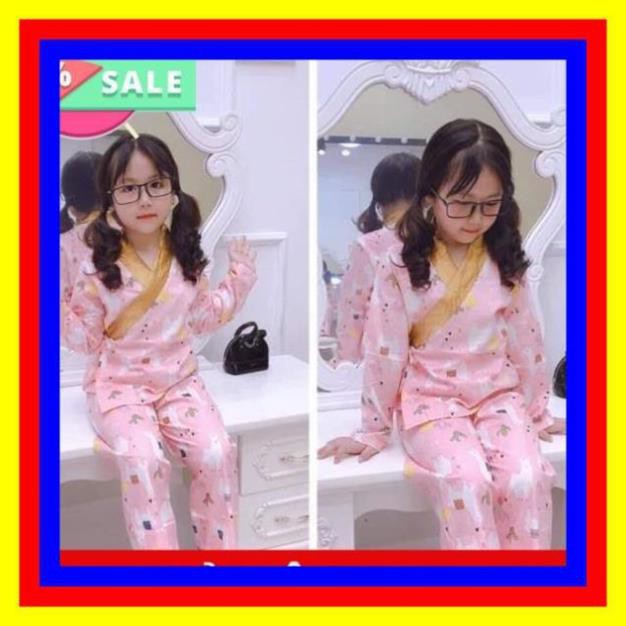 [Chuyên sỉ] Bộ pijama trẻ em thắt dây chéo.