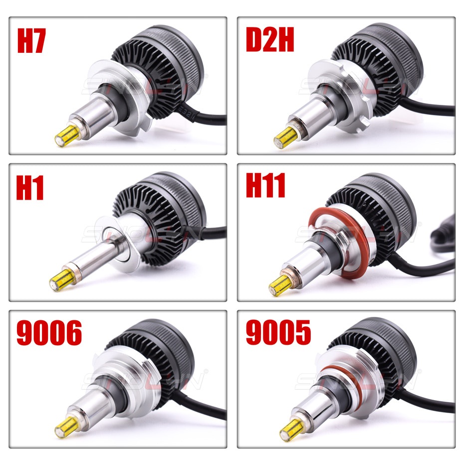 Đèn Pha LED D2S H7 H1 H11 9005 HB3 9006 HB4 70W 8000LM 6000K Chuyên Dụng Cho Xe Hơi