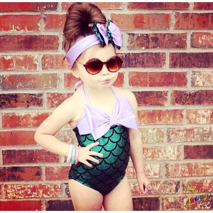 ❤XZQ-Fashion  Stock Mermaid Toddler Kids Girls Swimwear Bikini Set Swimsuit Bathing Suit