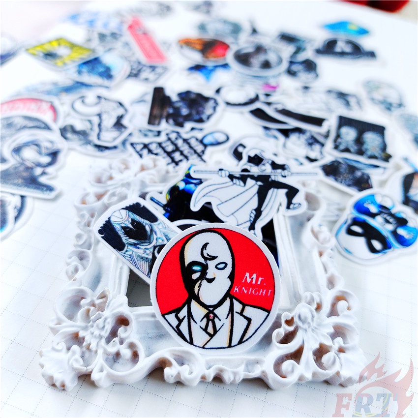★★★ Moon Knight Q-1 Mini Diary Manual Stickers ★★★ 60Pcs/Set DIY Fashion Scrapbooks Album Decor Decals Stickers