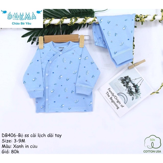 Bộ cài lệch vai cho bé