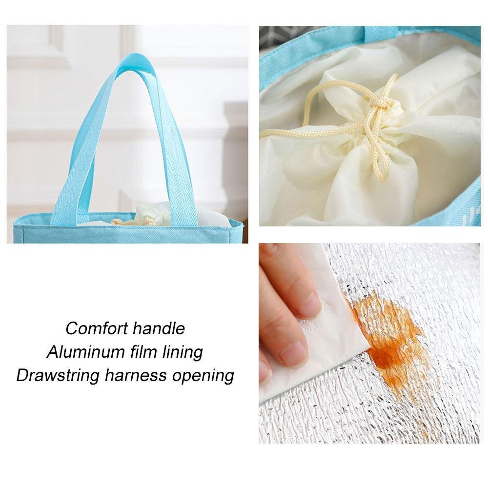 Túi Giữ Nhiệt Đựng Hộp Cơm Họa Tiết Hoạt Hình Dễ Thương