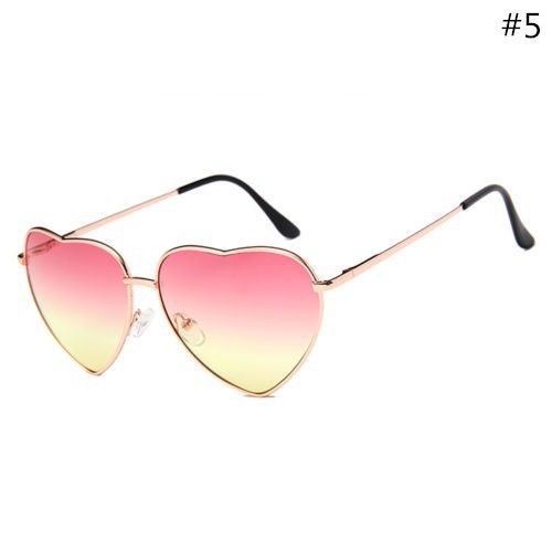 Kính mát kim loại gọng hình trái tim với nhiều màu sắc khác nhau đầy cá tính | BigBuy360 - bigbuy360.vn